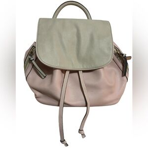 Indigo brand pink and cream mini travel backpack